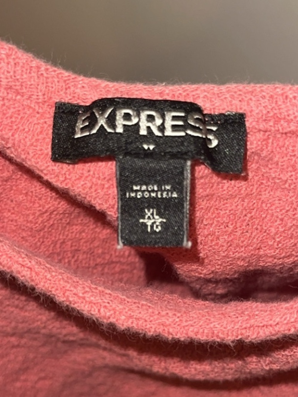 Express Coral Tie-Strap Terry Tank - Picture 3 of 3